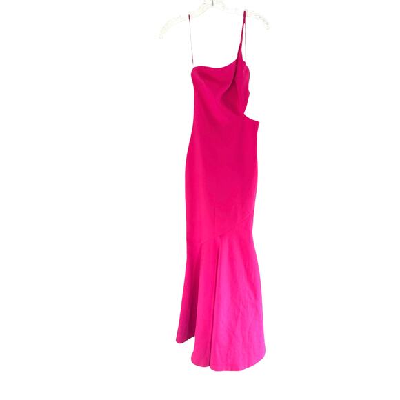 Likely Pink Sleeveless Prom Josephine One-Shoulder Formal Maxi Gown Size 0 - Picture 3 of 13